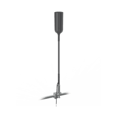 Antena Omnidireccional para Amplificador o Modem 4G/3G | Con montaje para espejo de Tractocamión | Rangos de frecuencia 700-900 MHz, 1710-2270 MHz | Ganancia Máxima 4.3 dBi., vista 1