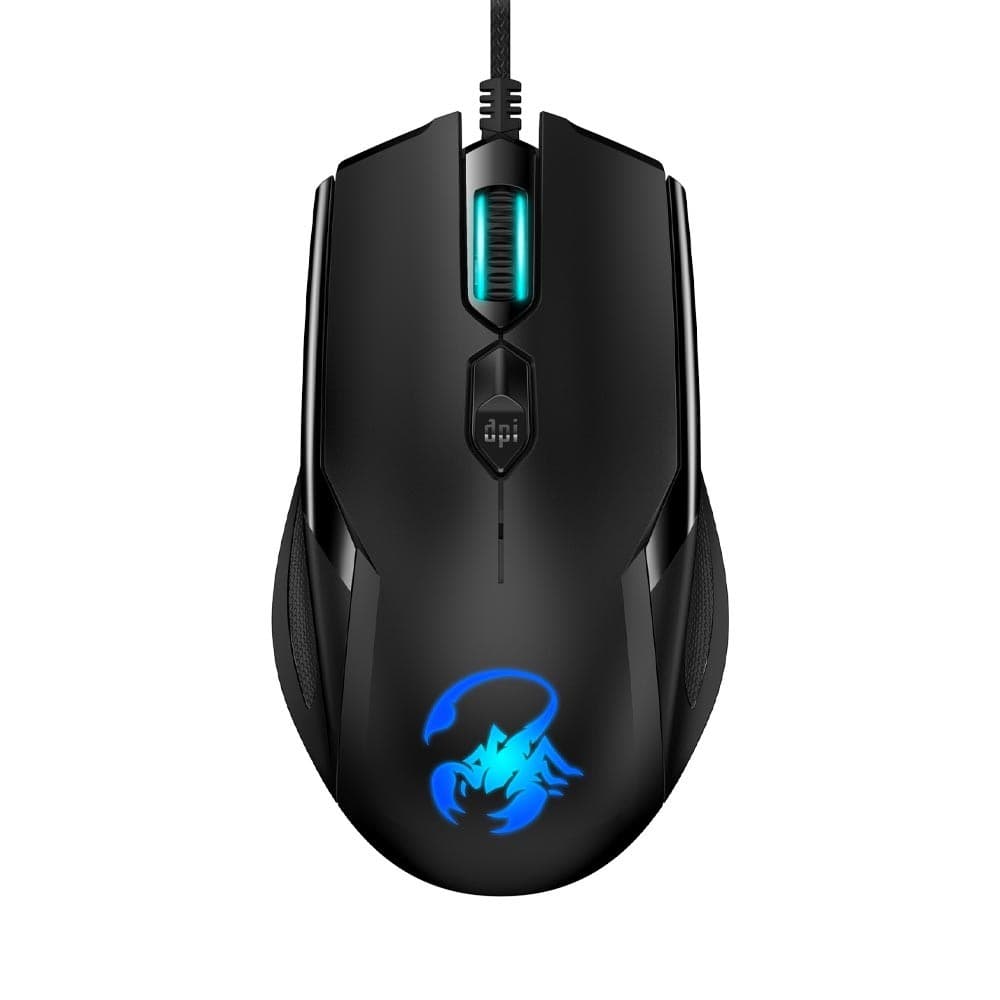 Mouse Gamer Genius Ammox X1-600 Alambrico   Negro retroiluminado, vista 1