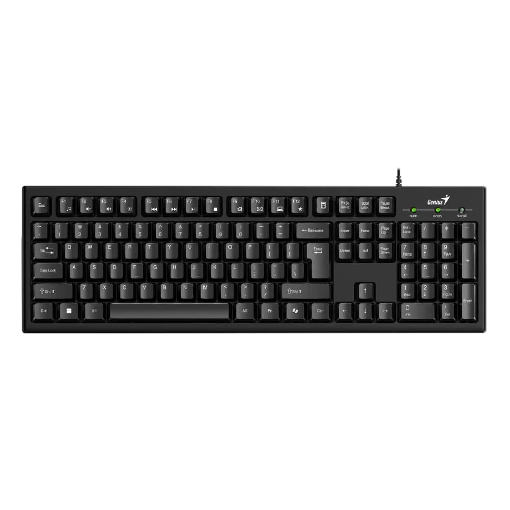 Teclado Genius Smart KB-100 USB Negro Resistente a Liquidos, vista 1