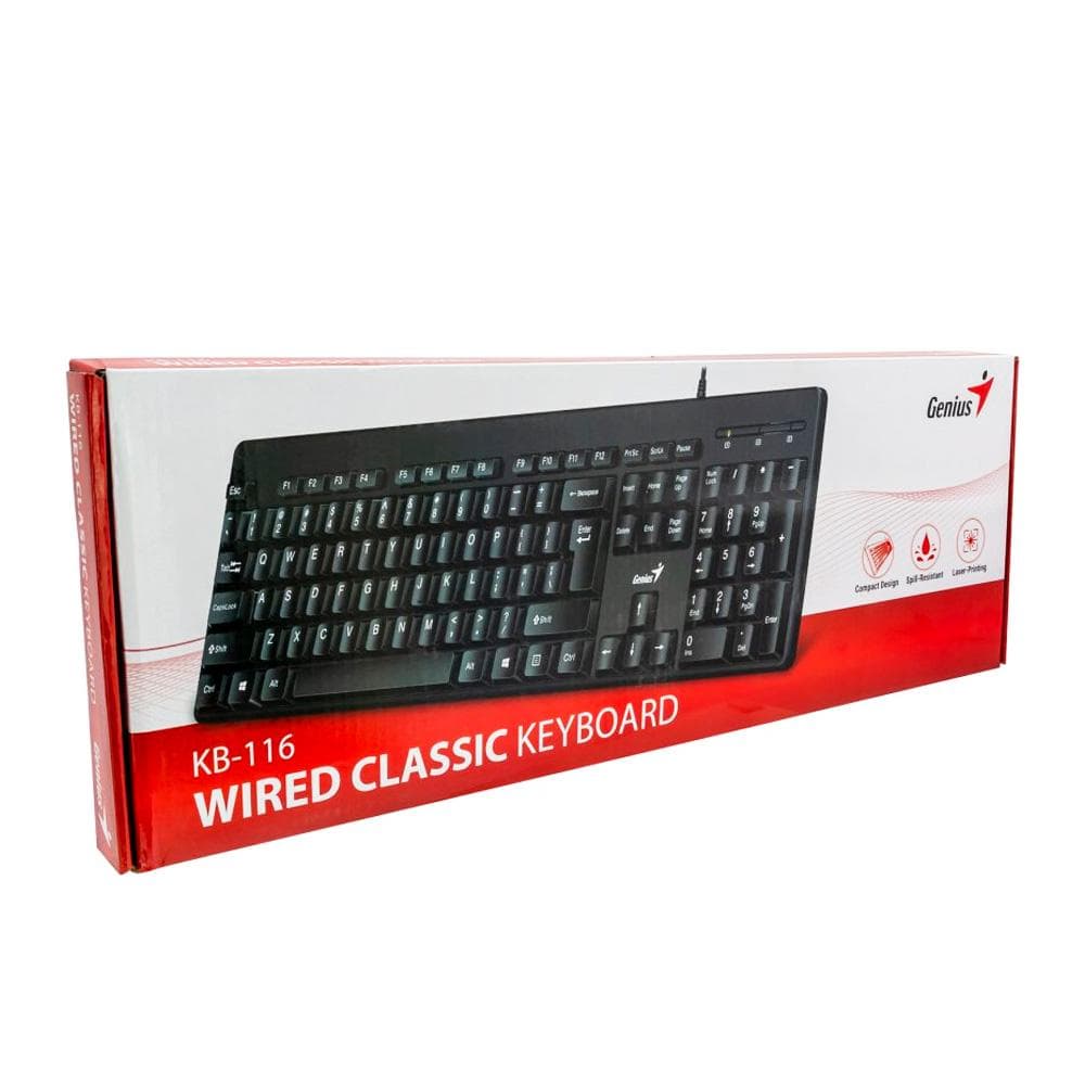 Teclado Genius - USB Negro KB-116, vista 1