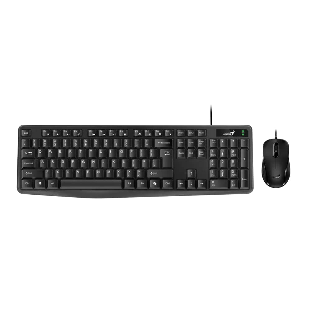 Combo teclado + mouse Genius alambrico  km-170 usb negro, vista 1