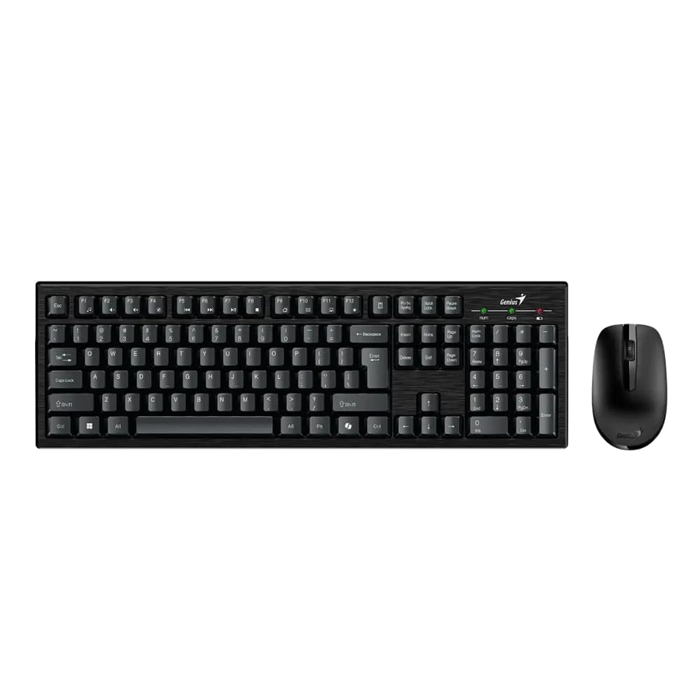 Combo teclado + mouse Genius KM-8101 inalambrico Negro, vista 1