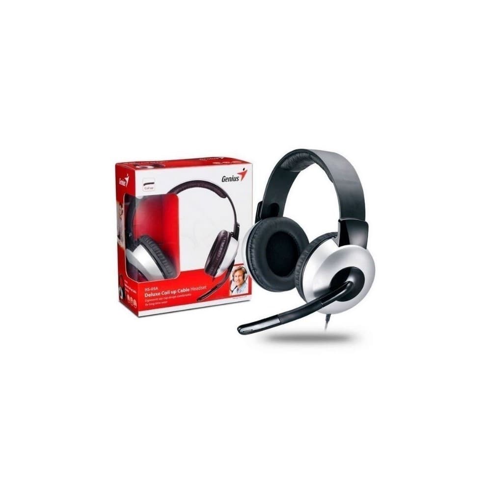 Audifono Diadema Genius HS-05a  2 Plug 3.5mm Negros, vista 1