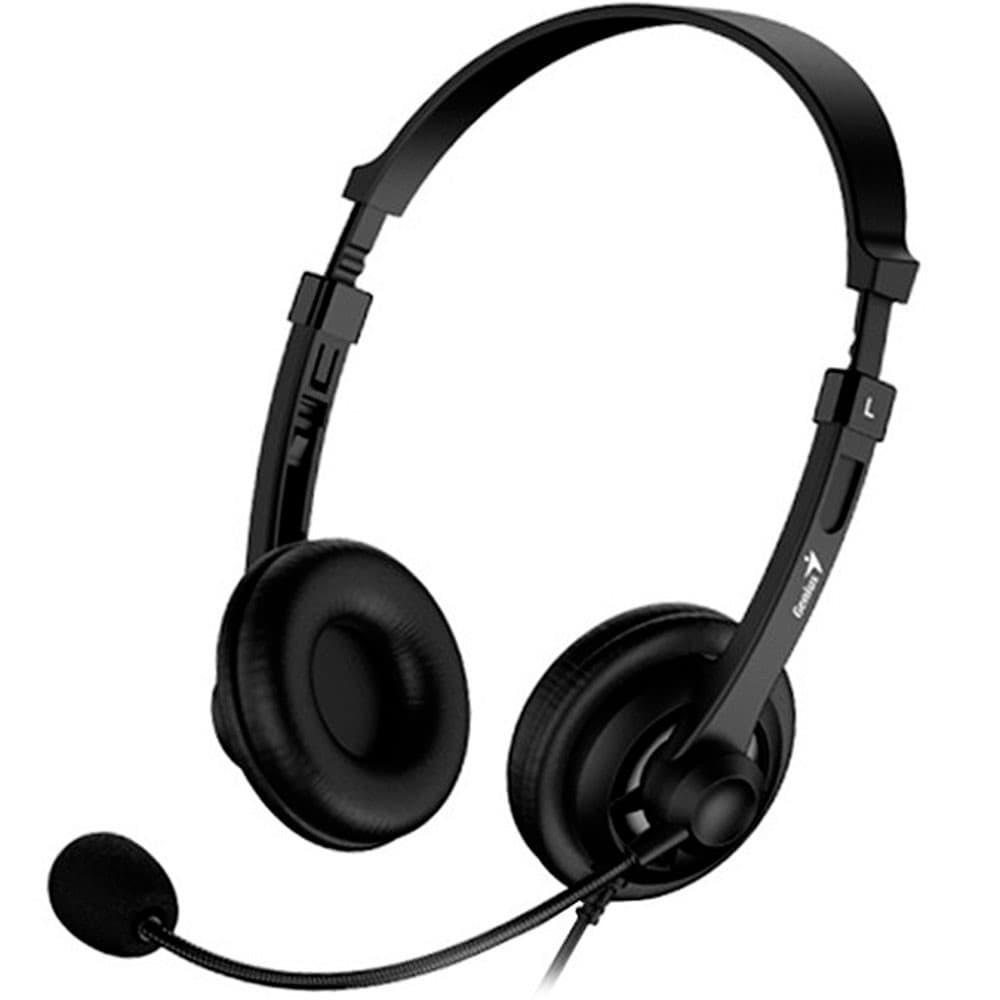 Auriculares Genius con diadema USB HS-230U Negro, vista 1