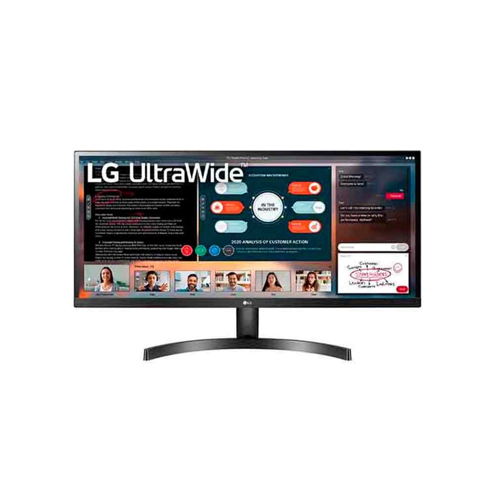 Monitor  Ultrawide  34" Tipo Panel  IPS  Formato 21:9 Resolución 2560x1080 Tasa de Refresco 75HZ Tiempo de respuesta 5ms  Puertos HDMI  DISPLAY PORT USB-C, vista 1