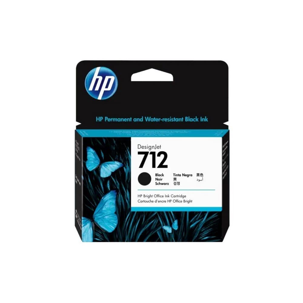 Cartucho de tinta DesignJet HP 712 de 80 ml negro, vista 1