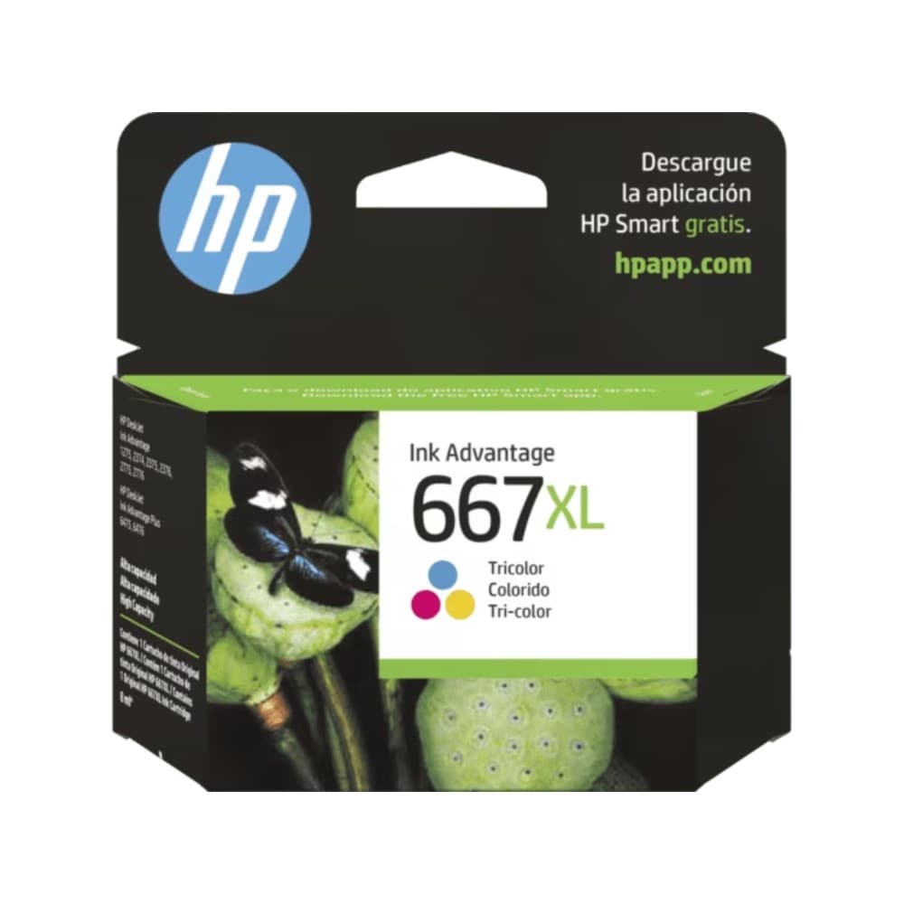 CARTUCHO HP TRICOLOR 667XL HP DESKJET INK ADVANTAGE 1216,1275,2335,2374,4175 330 pag, vista 1