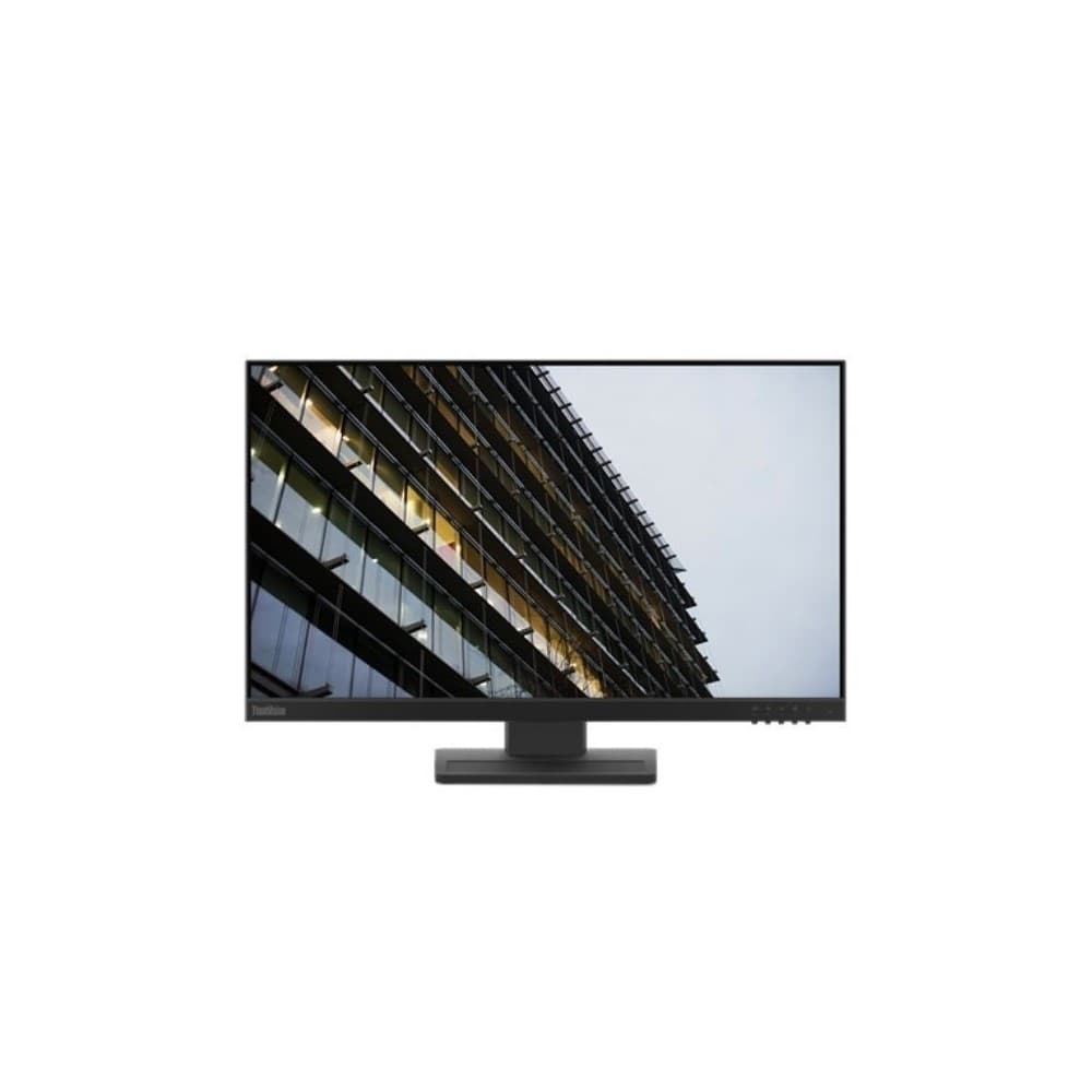 Monitor Lenovo ThinkVision E24-20 23.8-inch FHD WLED In-Plane Switching Monitor, vista 1