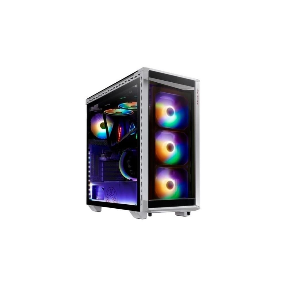 Chasis gamer XPG by ADATA BATTLECRUISER Blanco / Vidrio templado x4 / 4 Fan cooler ARGB, vista 1