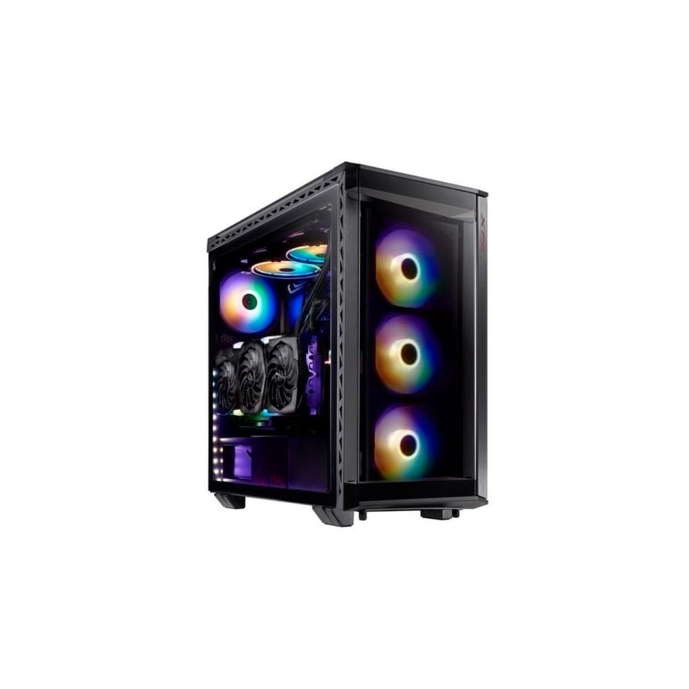 Chasis gamer XPG by ADATA BATTLECRUISER Negro / Vidrio templado X4 / 4 Fan cooler ARGB, vista 1