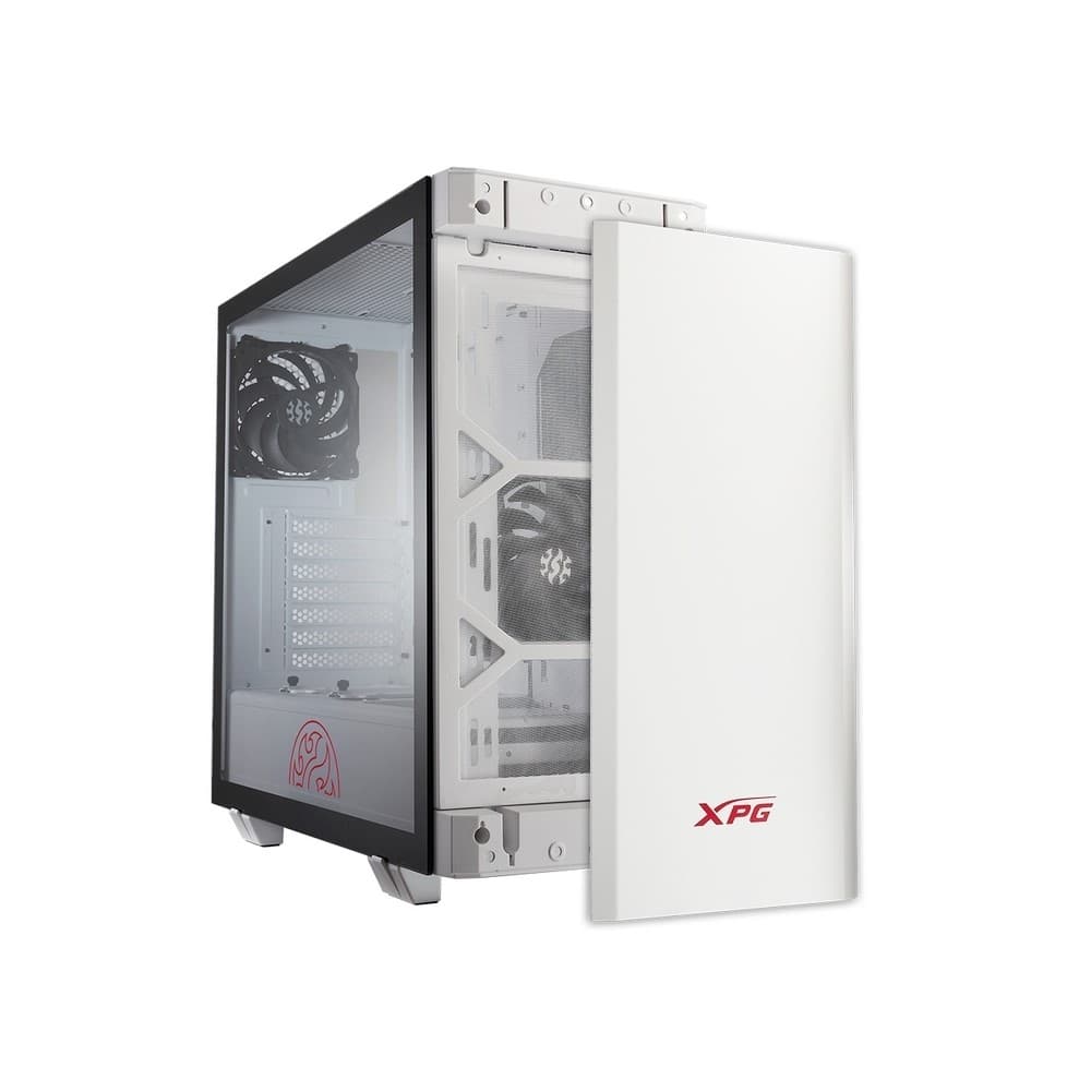 Chasis gamer XPG by ADATA INVADER Blanco / Vidrio templado X1 / 2 Fan cooler, vista 1
