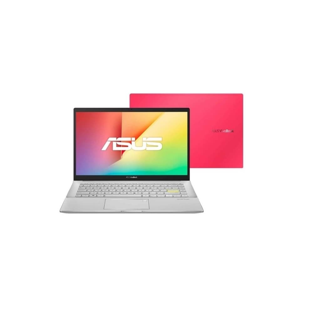 Portátil ASUS Vivobook M433IA-EB954TS AMD Ryzen™ 5 R5-4500U Processor 2.1 GHz , 14"" FHD, 8GB, 512 SSD,SO Windows 10 , Sin Unidad Óptica, Resolute Red -  Backpack -  Mouse - Office, vista 1