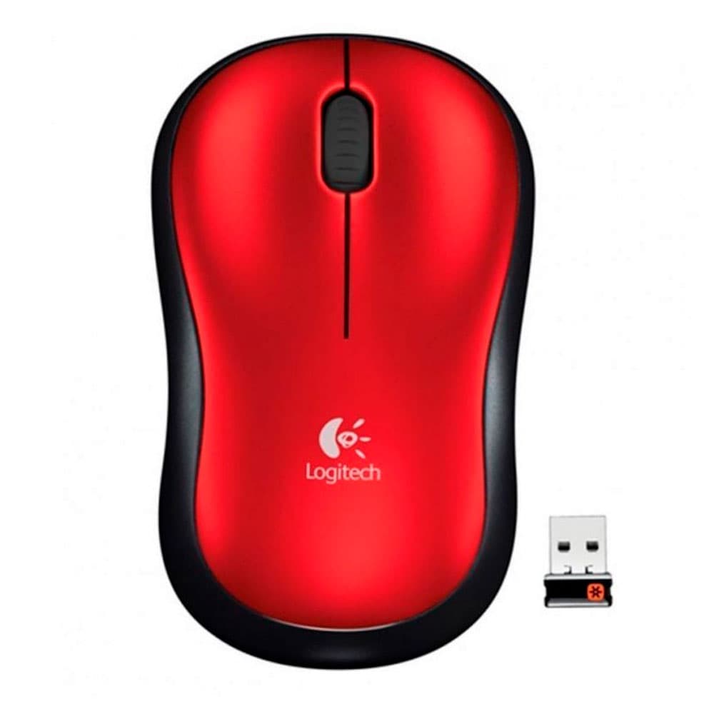 MOUSE M185 Logitech Inalámbrico Receptor USB Compatible Win-Mac Duración Batería Hasta 12 Meses Garantía 3Años-ROJO, vista 1