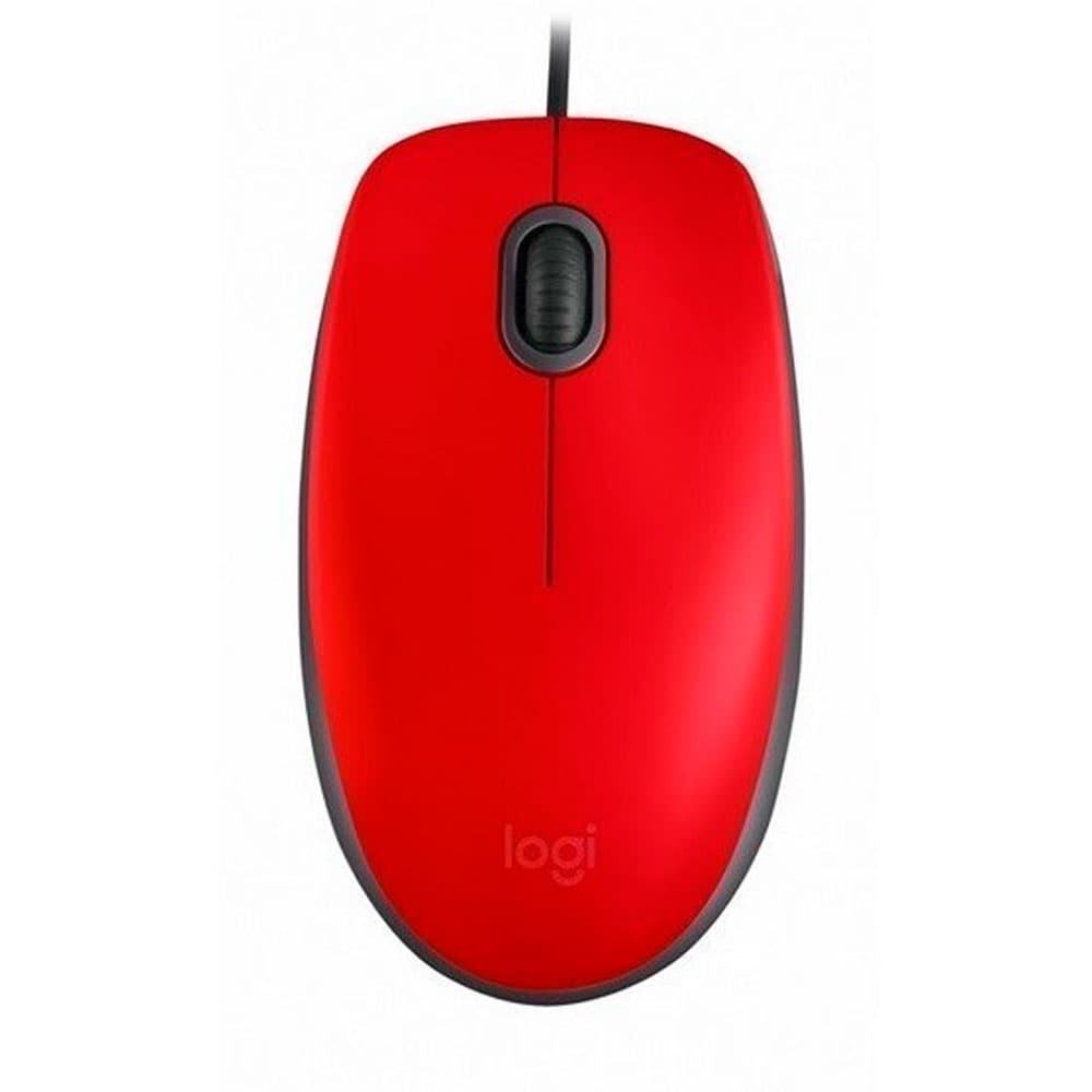 MOUSE M110 Logitech Alámbrico USB En Blíster Compatible Win-Mac Clic Silencioso Garantía 3Años-ROJO, vista 1