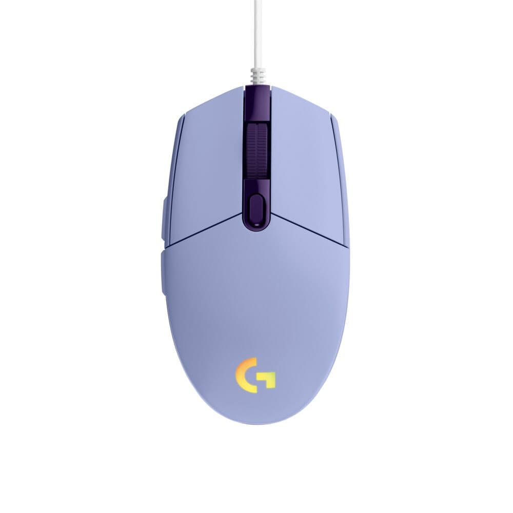 MOUSE  G203 LIGHTSYNC GAMING LILA, vista 1