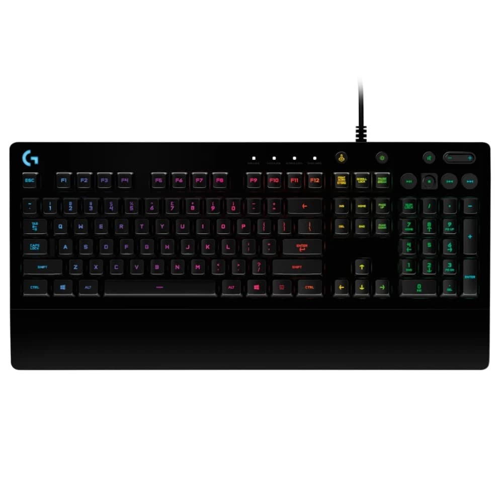 Teclado G213 Prodigy Logitech Gaming Ingles Alámbrico USB RGB Lightsync Color Negro, vista 1