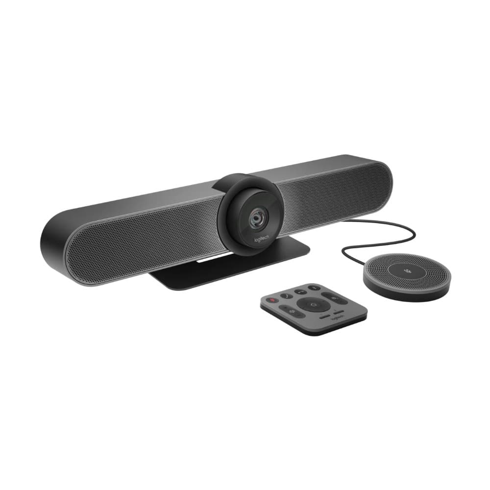 CAMARA CONFERENCE MEETUP Logitech Corporativo + Micrófono de Expansión X1 USB 3.0 Ultra-HD Hasta 4K Compatible Win-Mac Tecnologías RightSense Control Garantía 2Años-NEGRO, vista 1