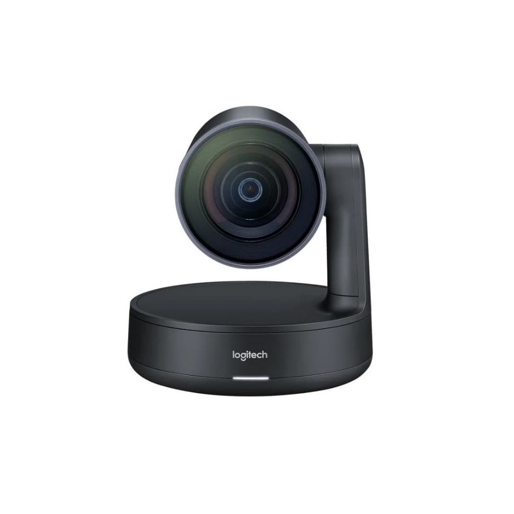 CAMARA RALLY Logitech Corporativo USB 3.0 Ultra-HD Hasta 4K Compatible Win-Mac Display Hub X1 Parlante X1 Micrófono X1 Control Remoto Garantía 2Años-NEGRO, vista 1