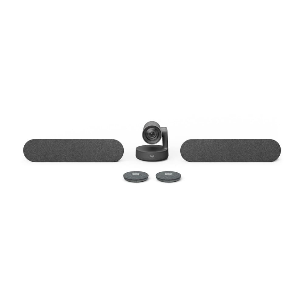 CAMARA RALLY PLUSS Logitech Corporativo USB 3.0 Ultra-HD Hasta 4K Compatible Win-Mac Display Hub X2 Parlante X2 Micrófono X2 Control Remoto Garantía 2Años-NEGRO, vista 1