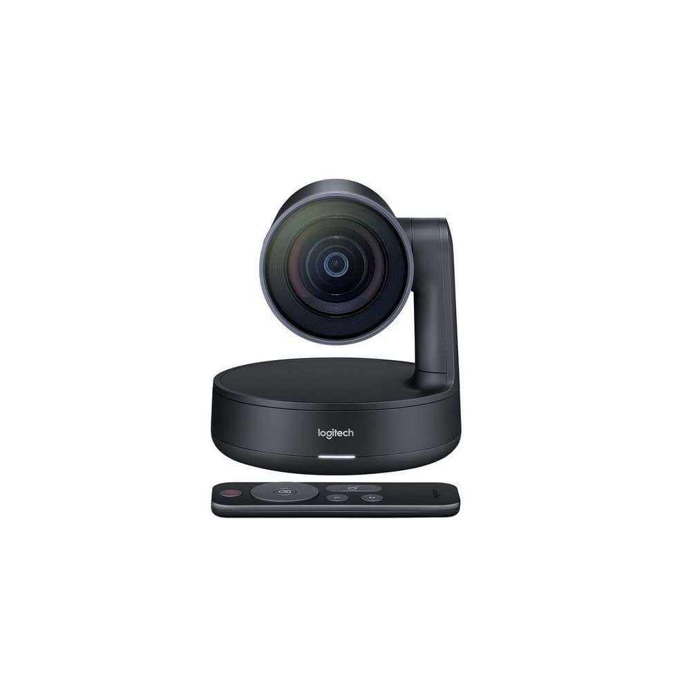 CAMARA PTZ RALLY Logitech Corporativo Ultra-HD Hasta 4K Zoom 15X HD USB 3.0 Compatible Win-Mac Tecnología RightSense Enfoque Automático Garantía 2Años-NEGRO, vista 1