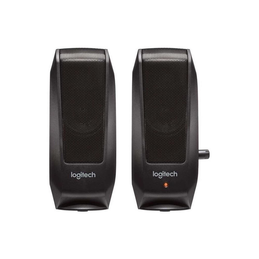 PARLANTE S120 2.0 Logitech Potencia 2.2W Plug 3.5mm Compatible PC-Cell-Tablet Sonido Estéreo Nítido Garantía 2Años-NEGRO, vista 1