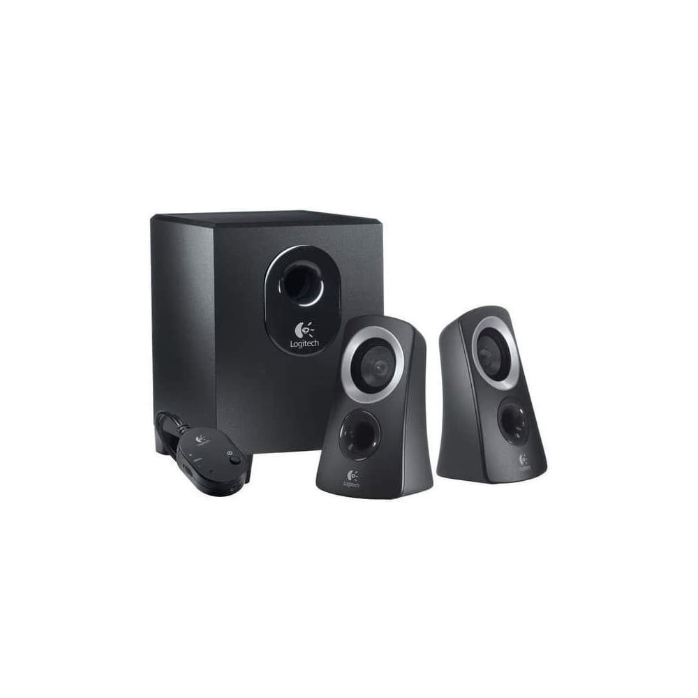 PARLANTE Z313 2.1 Logitech Potencia 25W Subwoofer 15W Plug 3.5mm Compatible PC-Cell-Tablet Sonido Estéreo Nítido Garantía 2Años-NEGRO, vista 1