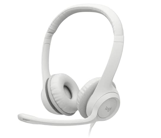 DIADEMA H390 Logitech USB Compatible Win-Mac Estéreo Digital Micrófono Suspensión Ruido Cable 2.33Metros y Controles Garantía 2Años-NEGRO, vista 1