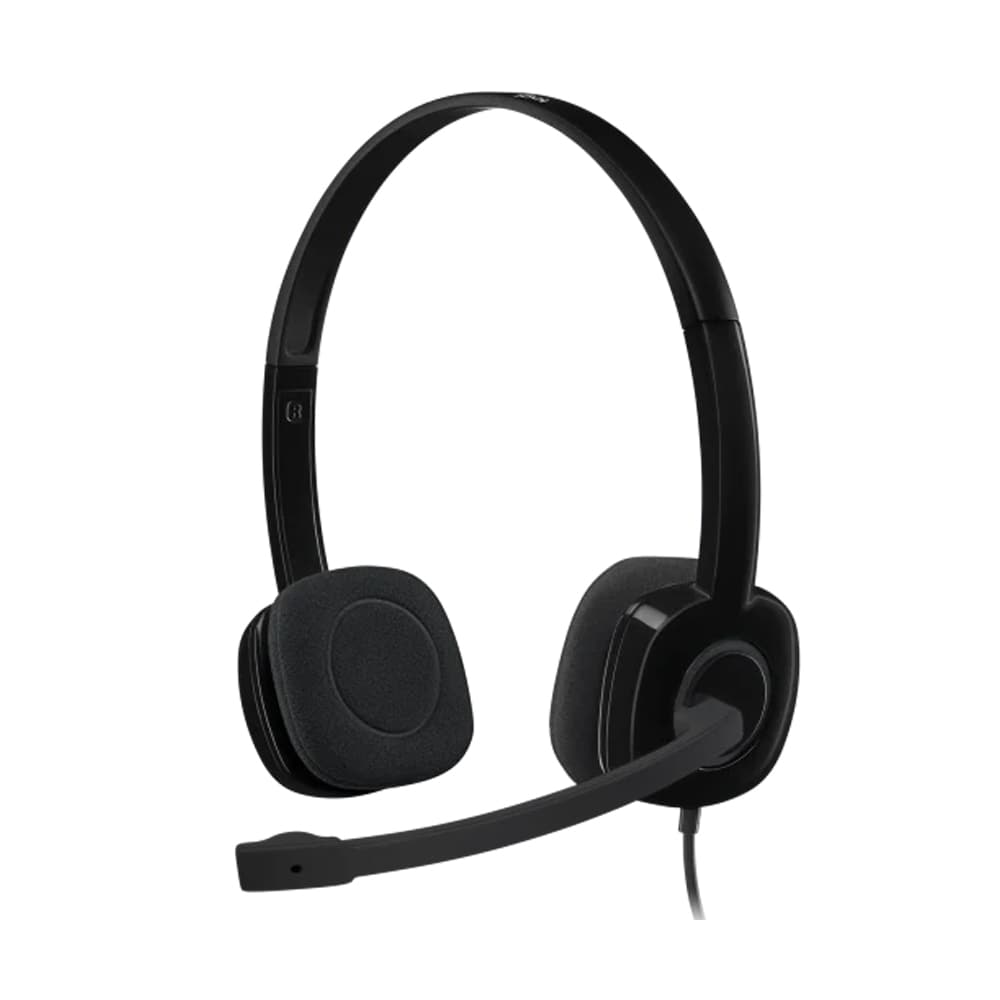 DIADEMA H151 Logitech Plug 3.5MM Compatible PC-Cell-Tablet Estéreo Micrófono Giratorio Cable 1.8Metros y Controles Garantía 1Año-NEGRO, vista 1