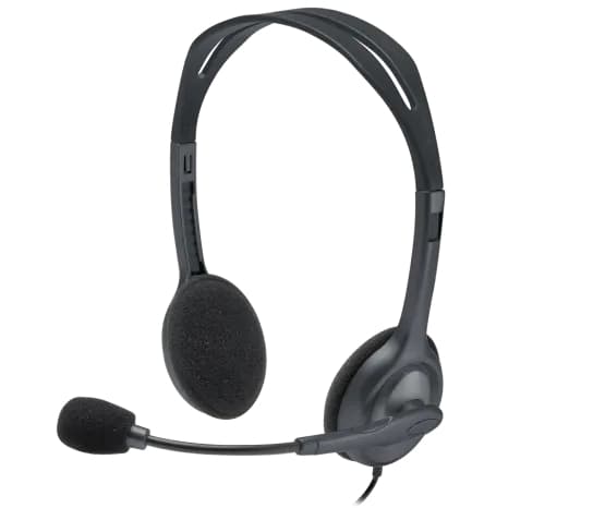 DIADEMA H111 Logitech Plug 3.5MM Compatible PC-Cell-Tablet Estéreo Micrófono Giratorio 180° Cable 2.35Metros Garantía 1Año-SILVER, vista 1