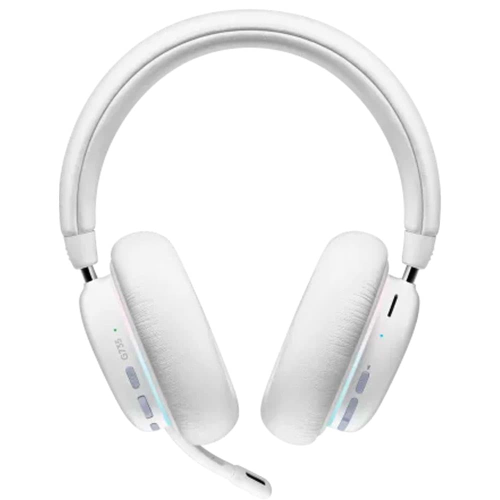 Diadema Logitech G735 inalámbrica blanca, vista 1