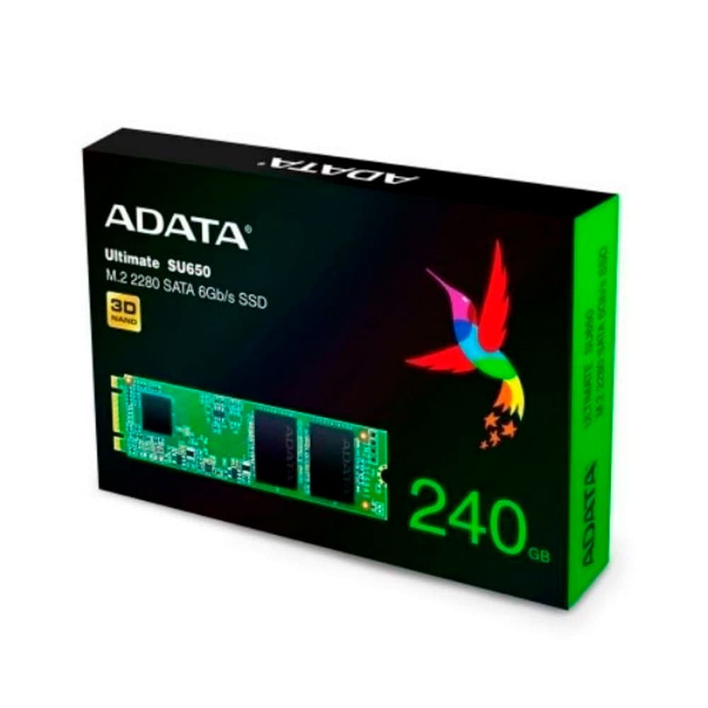 MEMORIA ADATA SSD SATA M.2 MODELO SU650NS38 240GB, vista 1