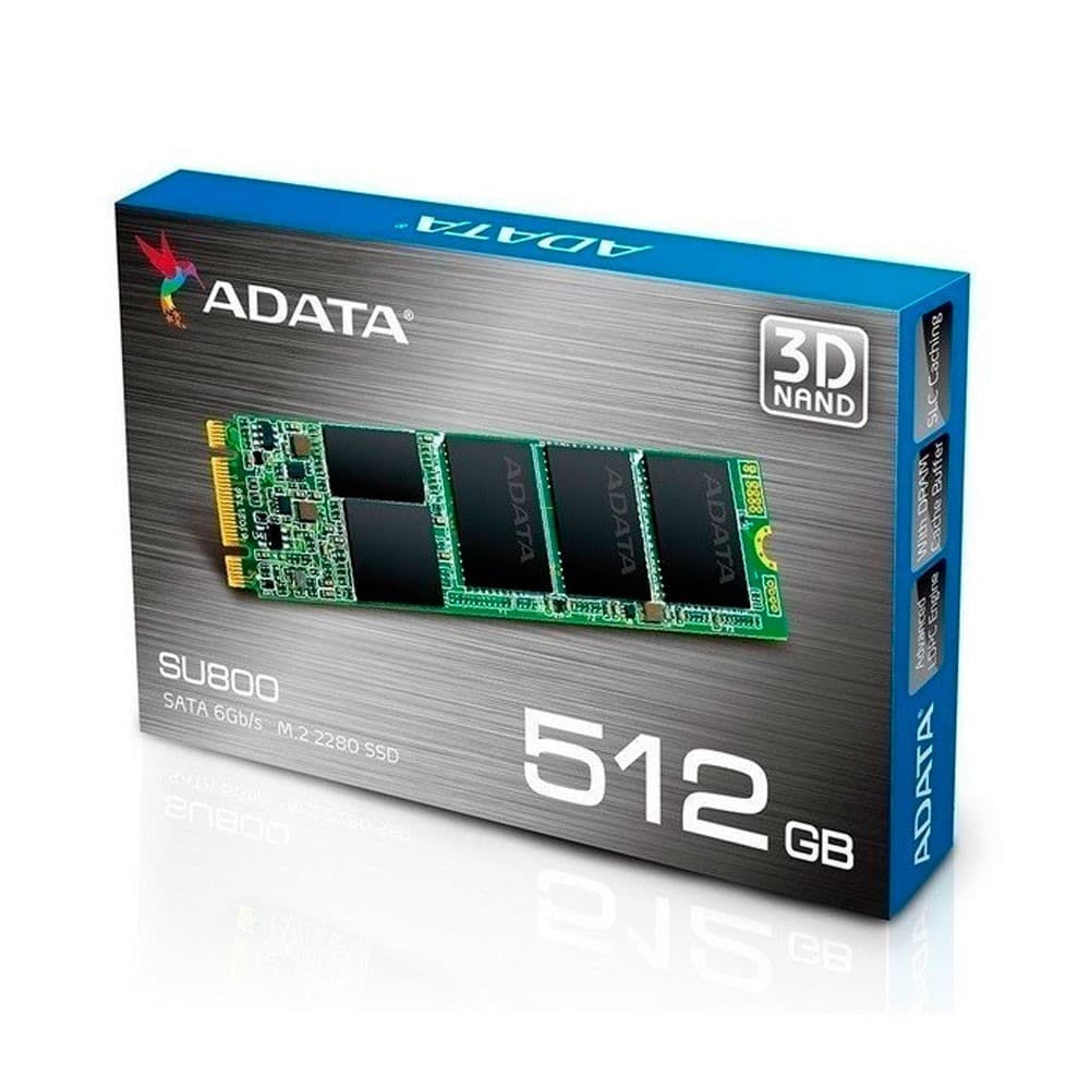 ADATA SSD SATA M.2 MODELO SU800 512GB, vista 1