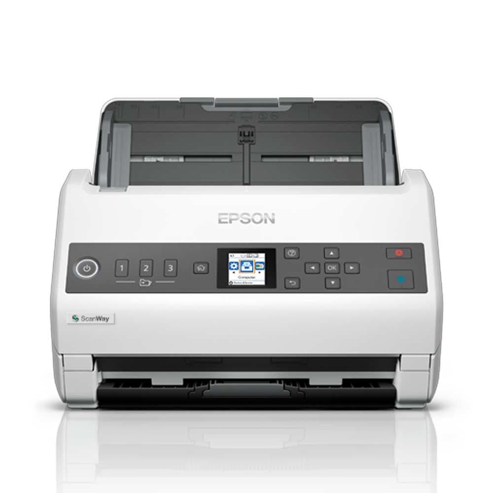 Escáner Epson DS-730N vertical en color dúplex de una sola pasada con alimentación de hojas/ Interface: USB 2.0 LAN 1000Base-T, vista 1