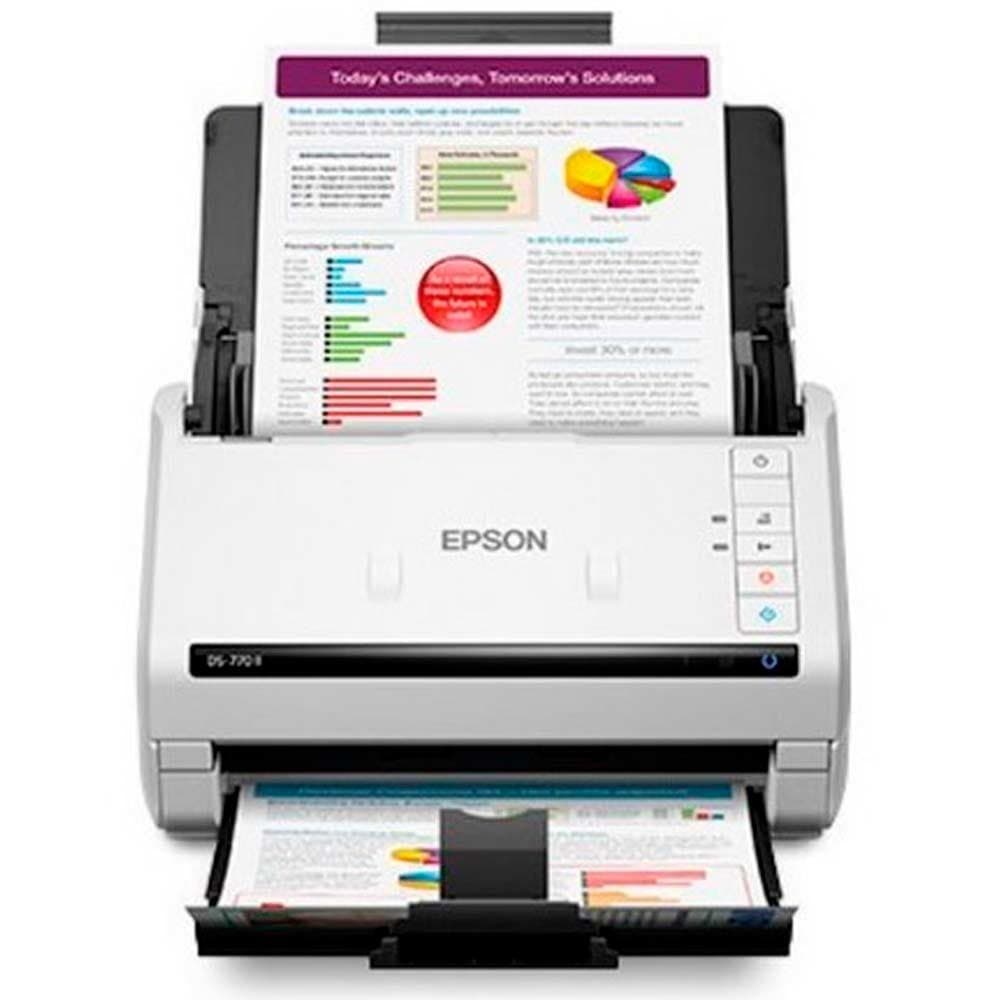 Escáner Epson WorkForce DS-770 II vertical en color dúplex de una sola pasada con alimentación de hojas, vista 1