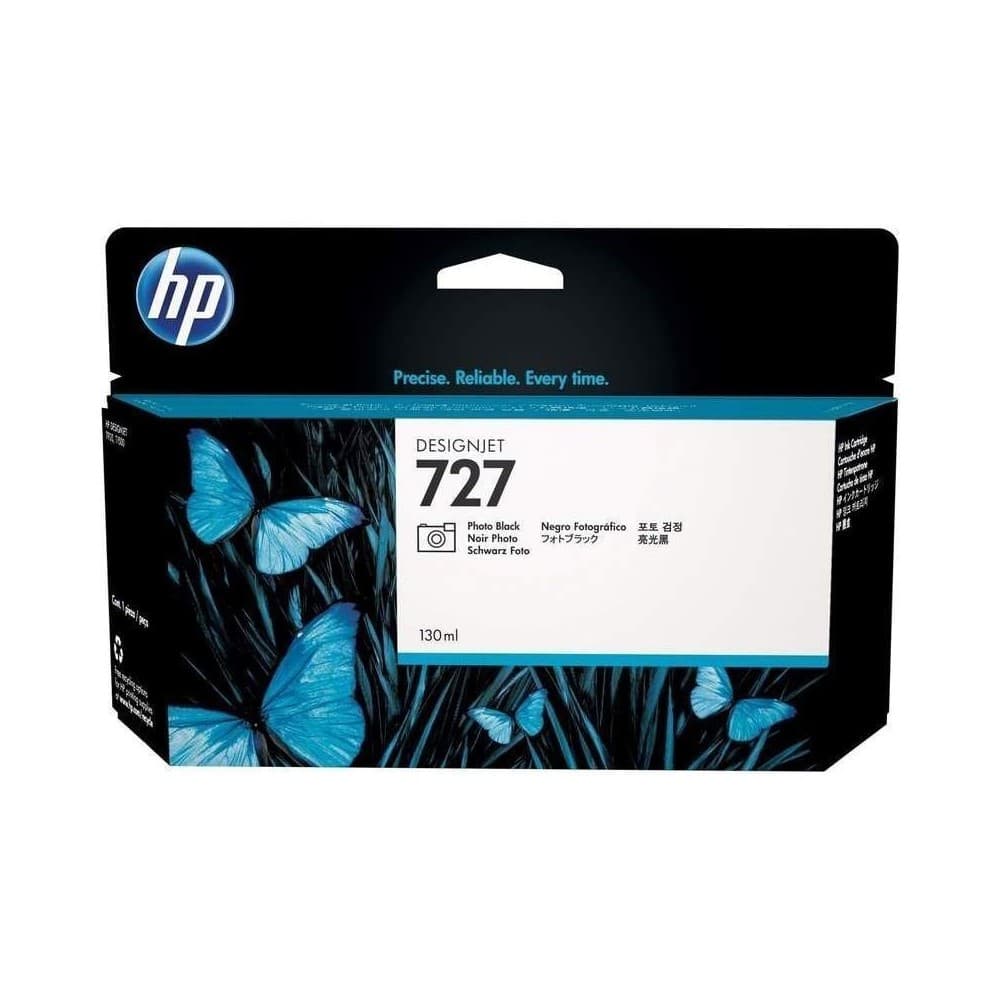 Cartucho de tinta HP 727 DesignJet negro fotográfico de 130 ml, vista 1