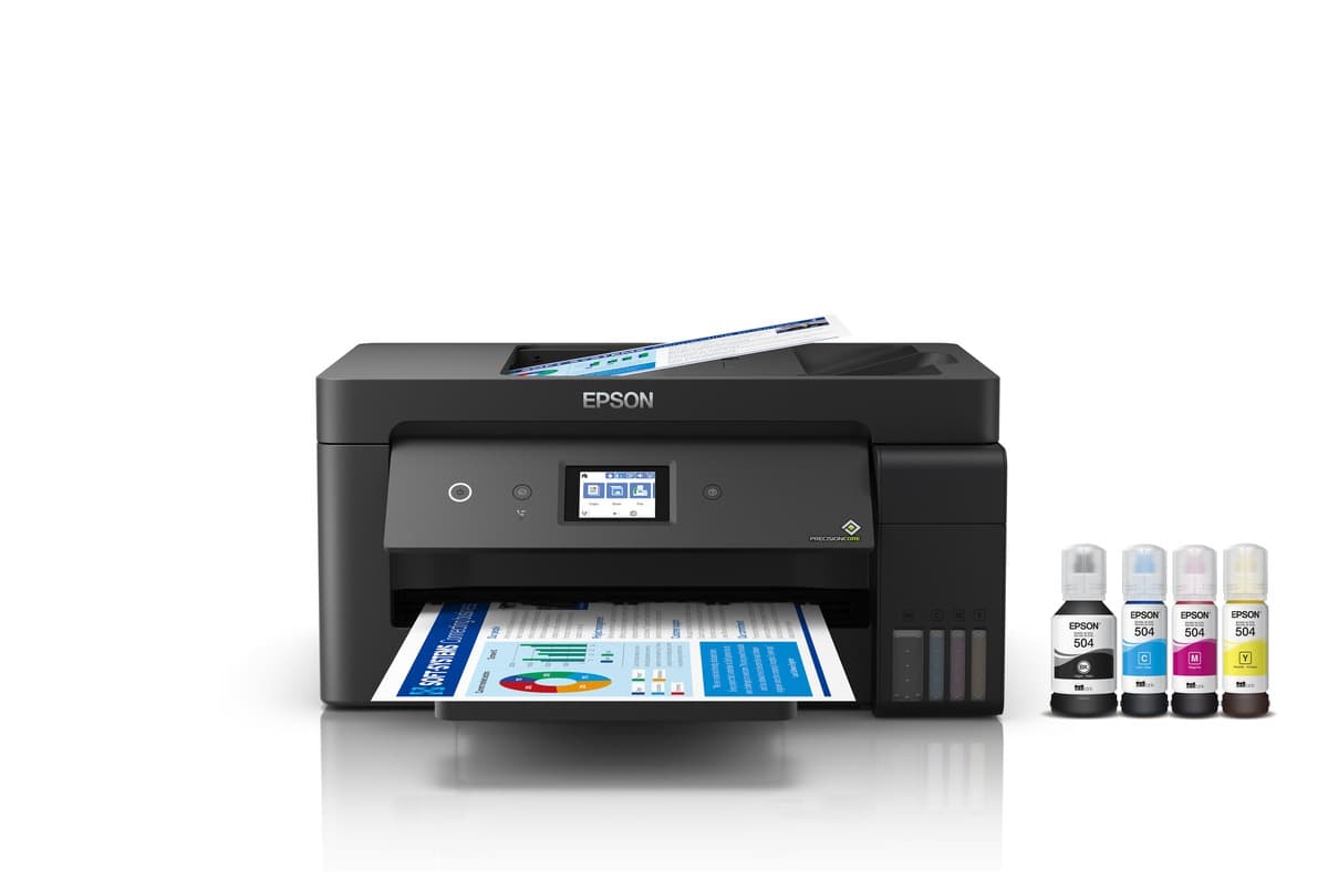 Impresora multifuncional tabloide epson ecotank L14150, vista 1