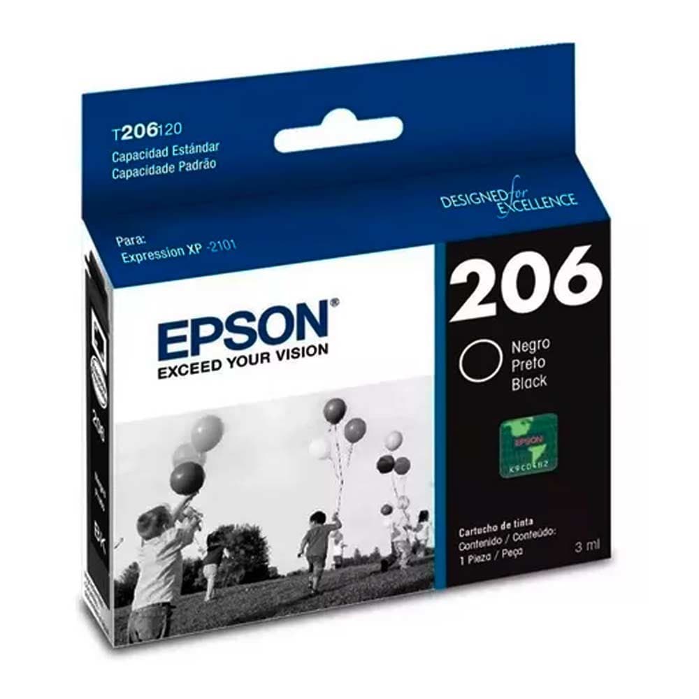 Cartucho Epson T206120-AL Black Ink Cartridge-Xpression XP-2101, vista 1