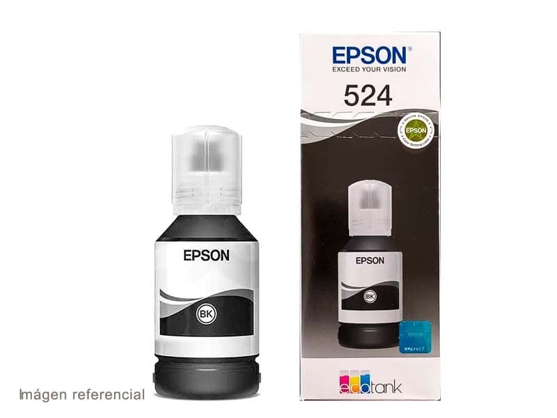 Botella Epson T524120-AL Black Ink Pigmentada, L15150, vista 1