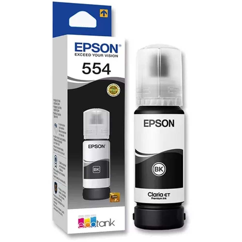 Botella Epson T554120-AL Negro Pigmento, 70 ml L8180 (6.700 paginas), vista 1