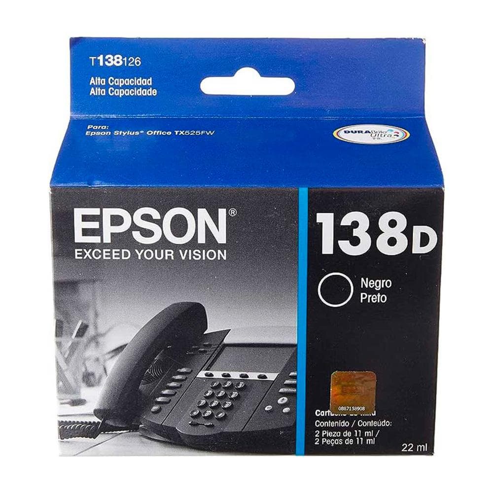 Cartucho Epson T138126 Black Stylus Office Tx525Fw Aprox 805PG, vista 1