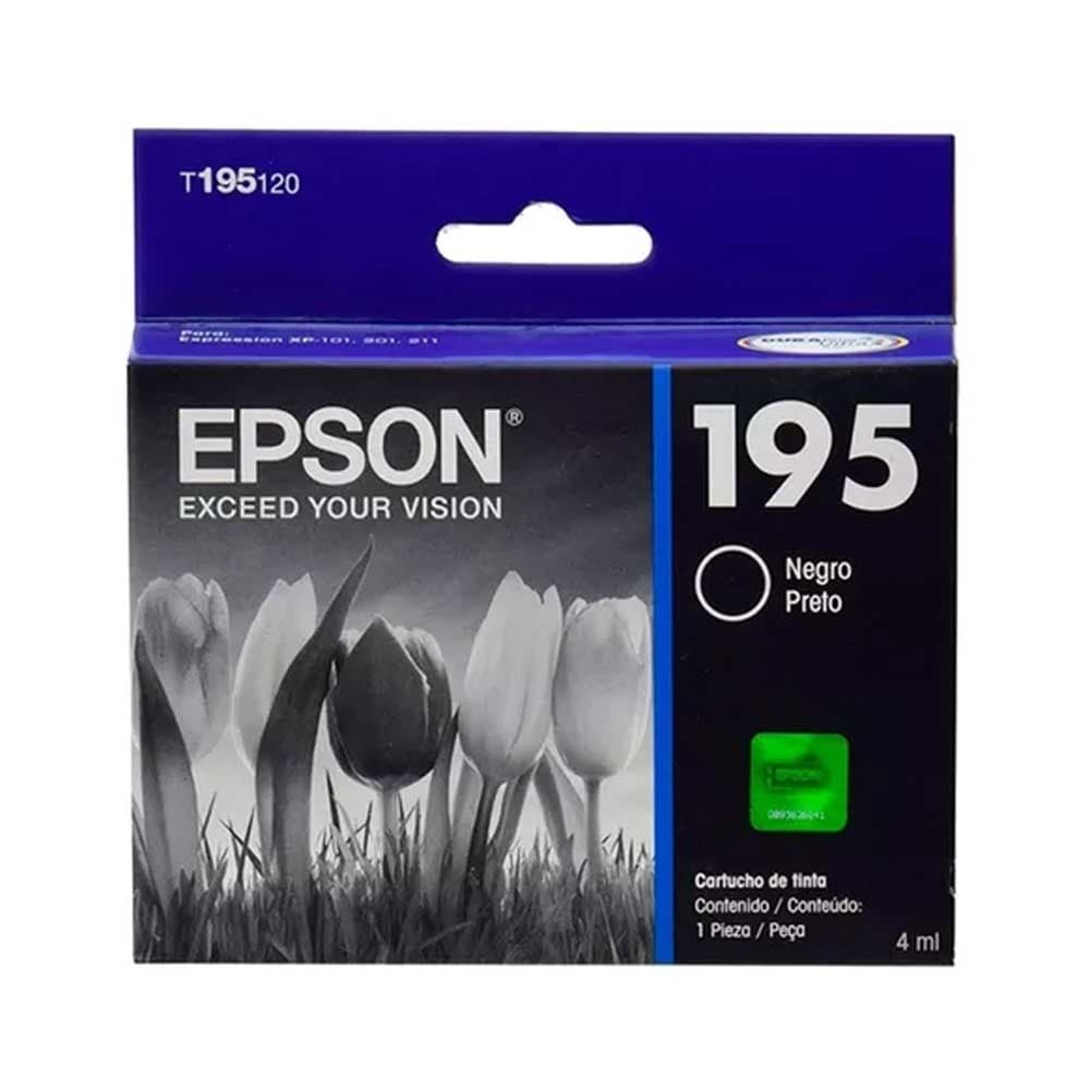 Cartucho Epson T195120  Black Xpression   Xp-101/Xp-201 Aprox 130PG, vista 1