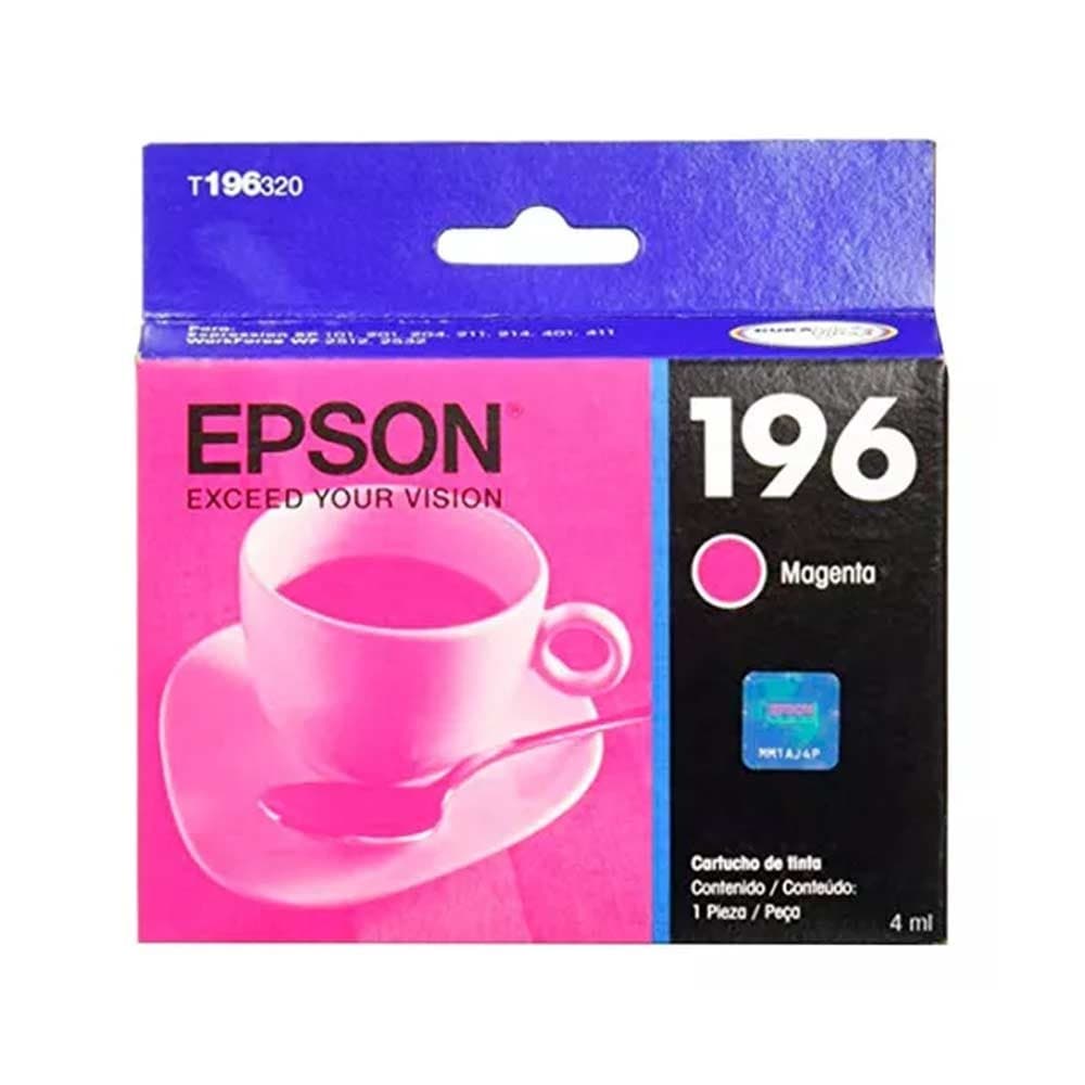 Cartucho Epson T196320 - Magenta Ink XP101/104/201/204/401 WF2512/2532, vista 1