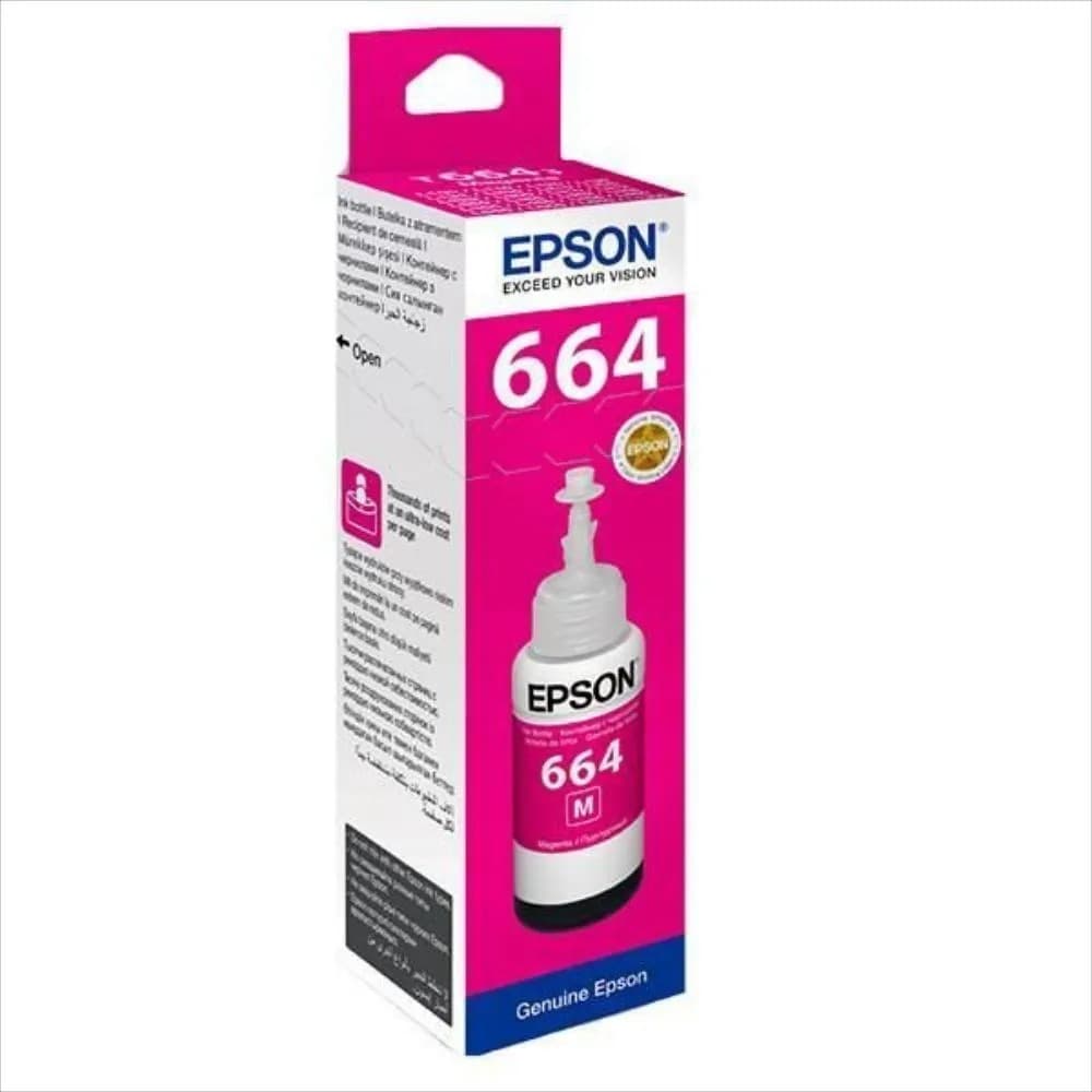 Botella Epson T664320 - Magenta IMPRESORA EPSON L200/210/350/355/555 (7.500 paginas), vista 1