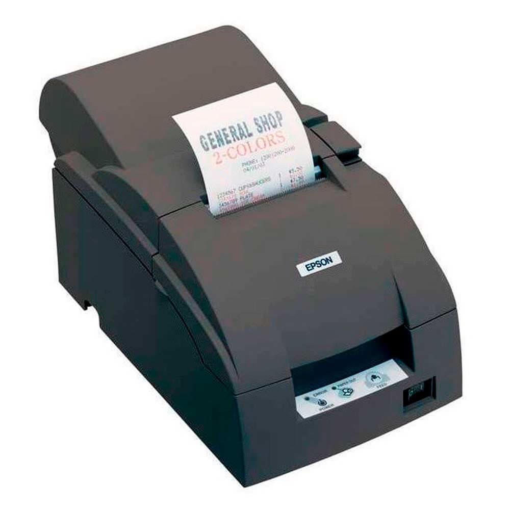Impresora EPSON Matricial de Recibos. Rollo Auditoría, 76mm, Autocortador, Puerto USB, Incluye Fuente. Negra. TM-U220A-163, vista 1