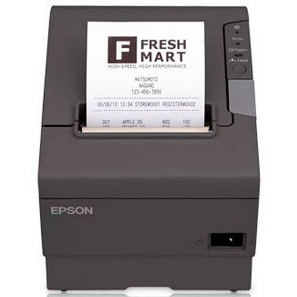 Impresora Epson Térmica de Recibos TM-T88V-834, 80mm/58mm, Puerto USB + Paralelo, Incluye Fuente. Negra., vista 1