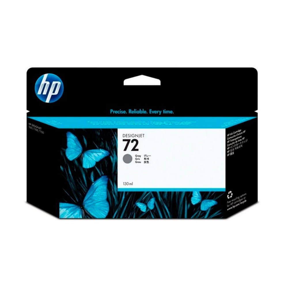 Cartucho de tinta DesignJet HP 72 de 130 ml gris, vista 1
