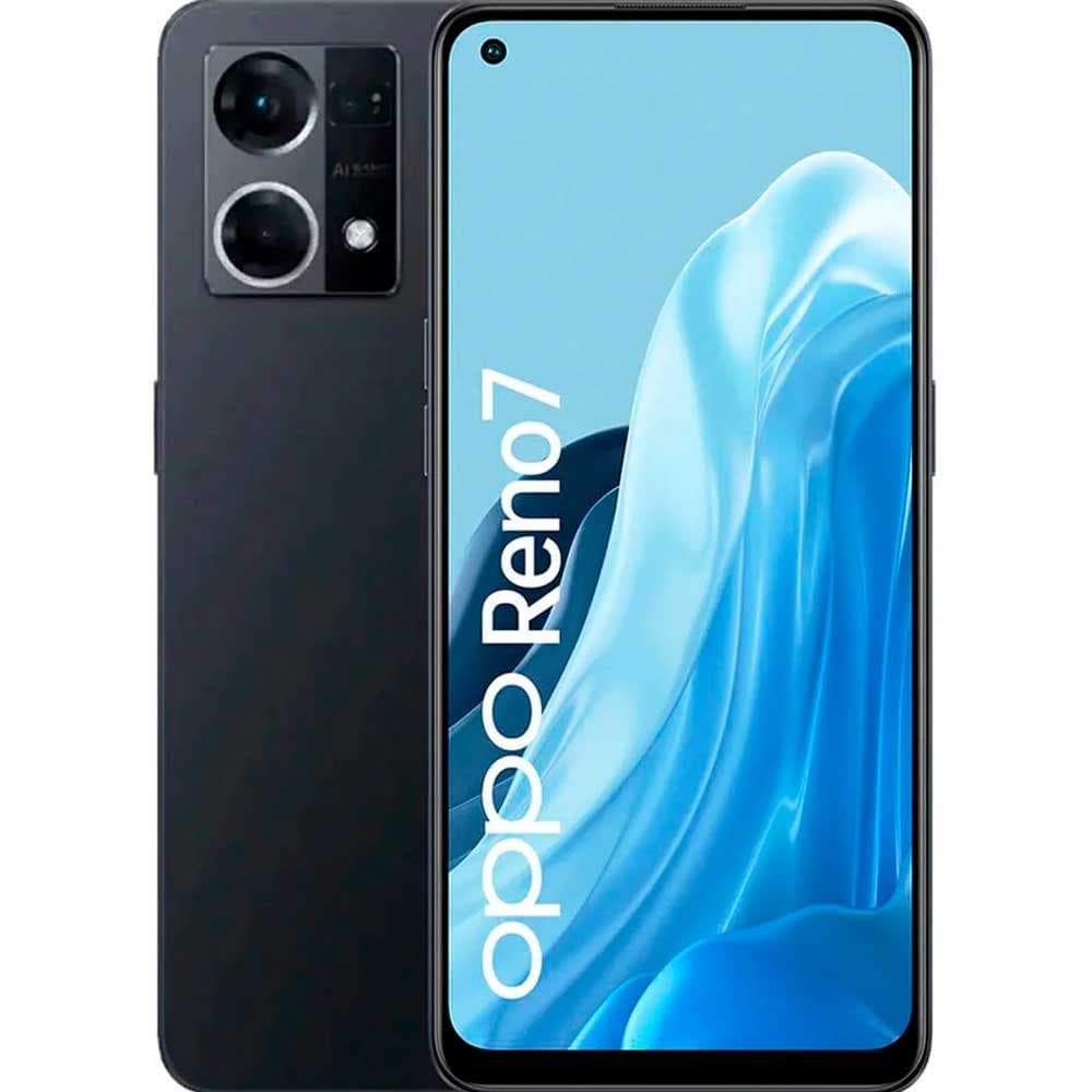 Celular OPPO Reno 7 256GB negro cósmico, vista 1