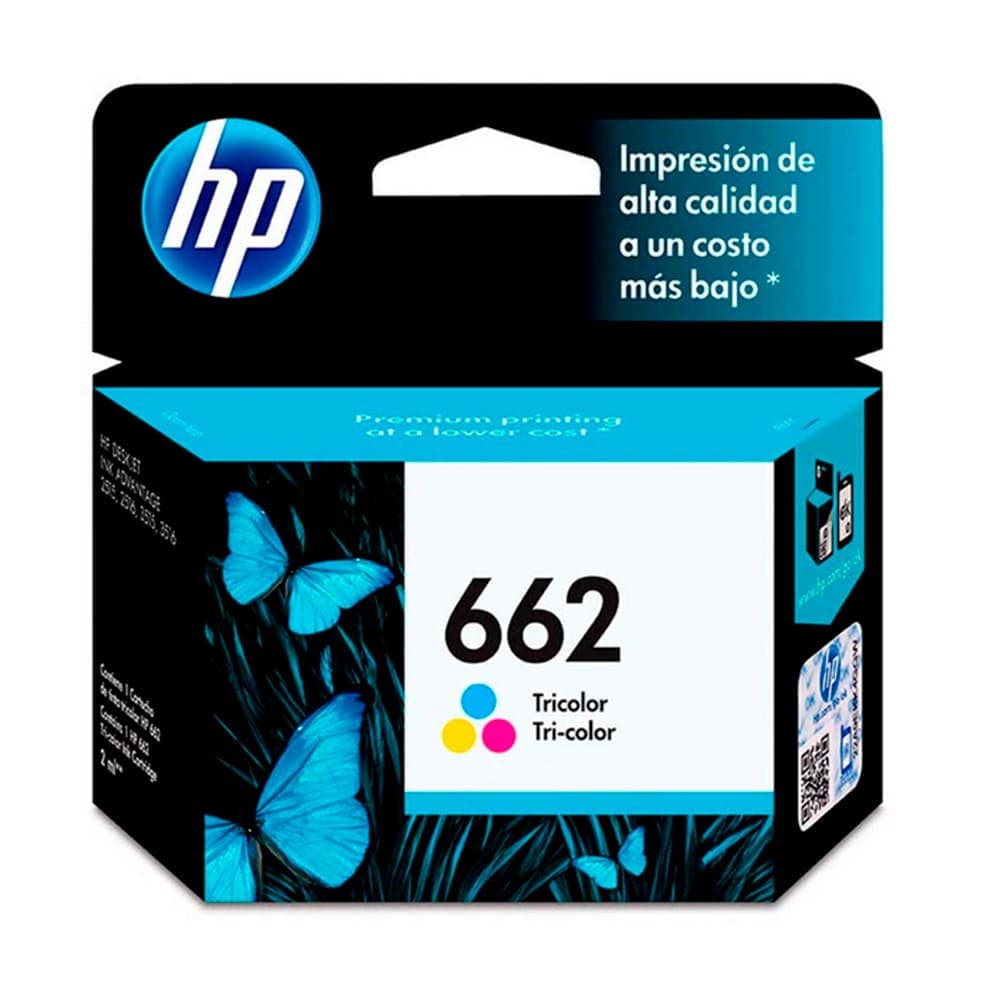 CARTUCHO HP TRICOLOR  662 HP Deskjet Ink Advantage 2515 3515 100 PAG, vista 1