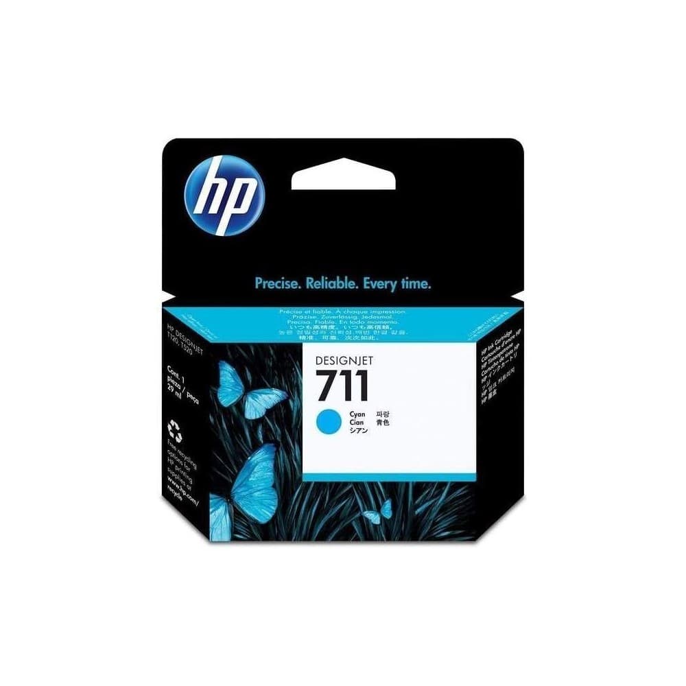 Cartucho de tinta DesignJet HP 711 de 29 ml cian, vista 1