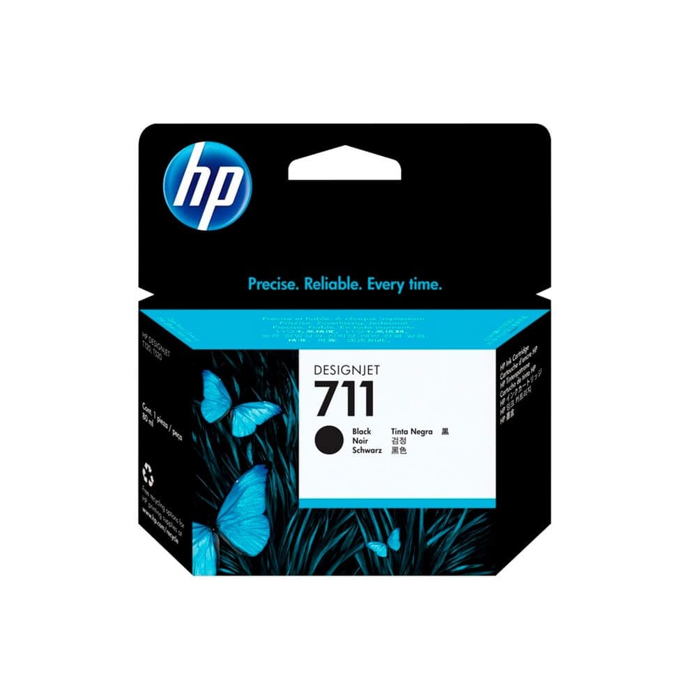 Cartucho de tinta DesignJet HP 711 de 80 ml negro, vista 1